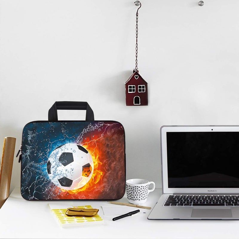 AMARY14 15 15.4 15.6 inch Laptop Handle Bag Computer Protect Case Pouch Holder Notebook Sleeve Neoprene Cover (Soccer) - Image 4